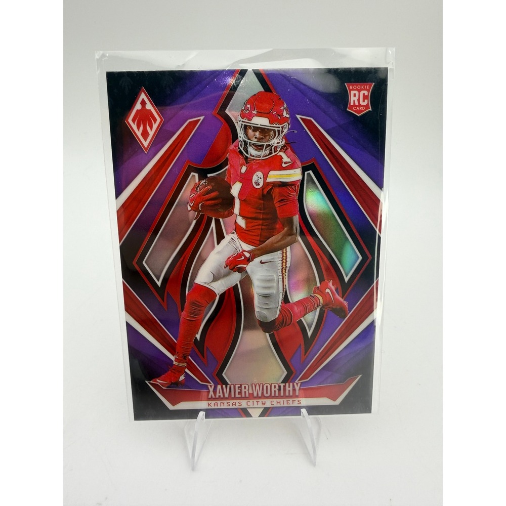 2024 Panini Phoenix Xavier Worthy Rookie Card No. 250 Kansas City Chiefs RC NM